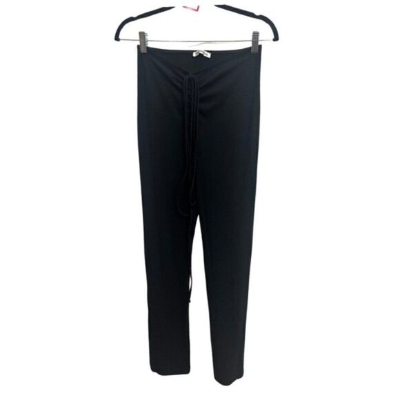 Reformation Ribbed Pants Black - Picture 1 of 6
